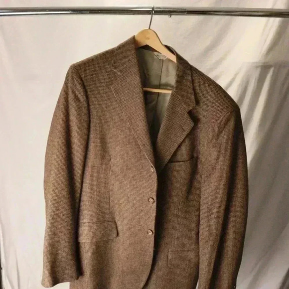 Sports‎ jacket blazer, 100% wool made in the USA, Brown heather mens - Picture 8 of 15